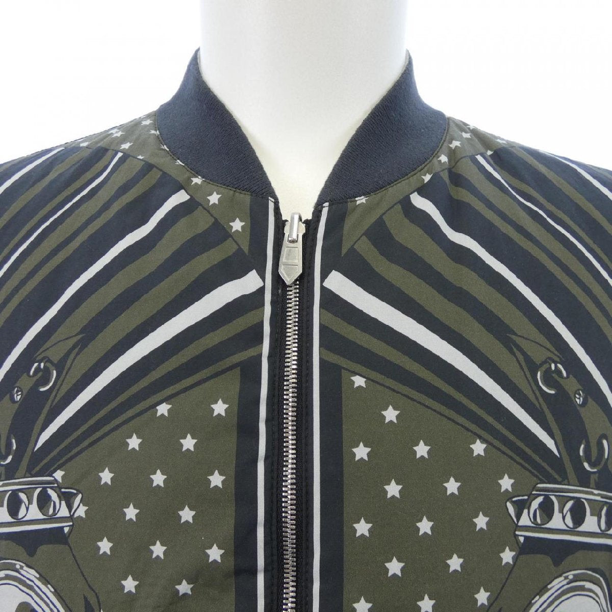 Hermès Cheval Punk Bandana Reversible Bomber Jacket 462800HJ, view 5