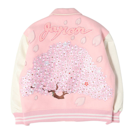 SAINT MICHAEL × mononoke・made Sakura Varsity Jacket MT-MK8-0000-024, view 2