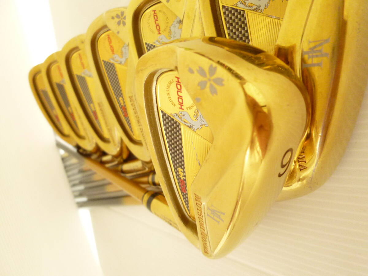 Mutsumi Honma MH-608 Hōō Gold Iron Set 6–SW, view 1