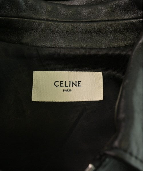 Celine Black Leather Zip Rider Jacket with Zipped Pockets and Cuffs, view 3