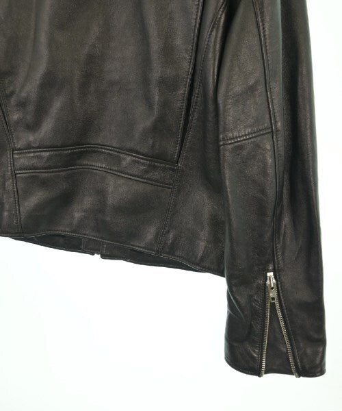 Celine Black Leather Zip Rider Jacket with Zipped Pockets and Cuffs, view 8