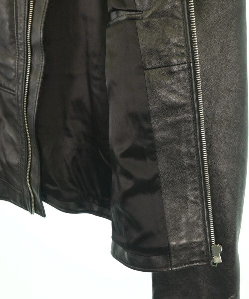 Celine Black Leather Zip Rider Jacket with Zipped Pockets and Cuffs, view 10