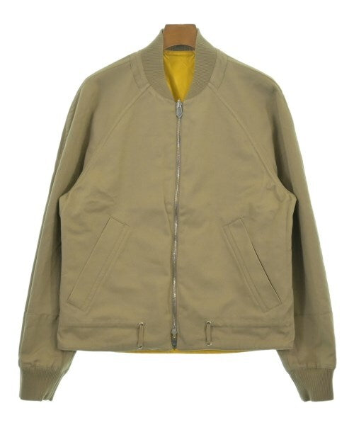 Hermès Yellow and Khaki Panelled Bomber Jacket with Zip Pockets, view 3