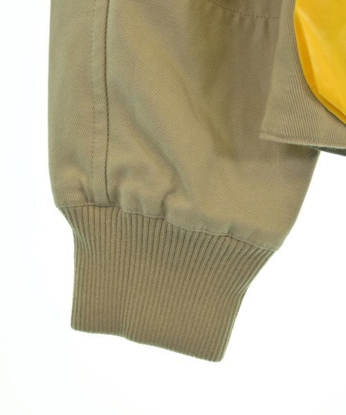 Hermès Yellow and Khaki Panelled Bomber Jacket with Zip Pockets, view 9