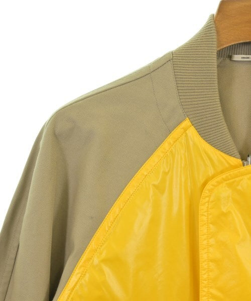 Hermès Yellow and Khaki Panelled Bomber Jacket with Zip Pockets, view 10