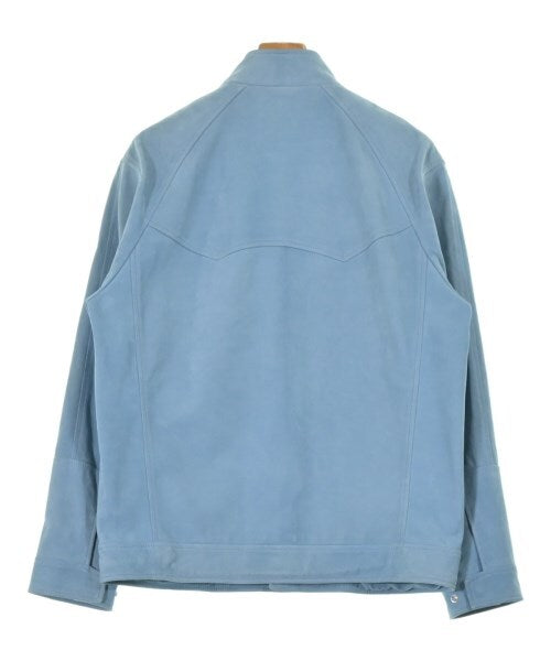 Dior Homme Pale Blue Calfskin Zip Blouson with Dior Paris Script Logo, view 2