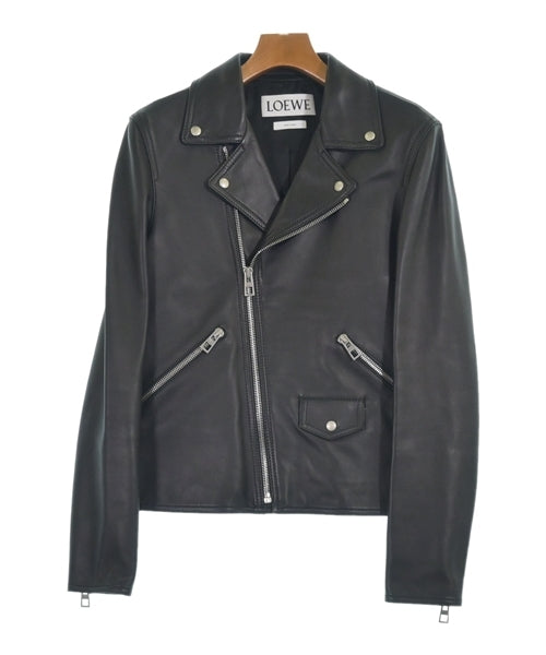 Loewe Black Leather Double Rider Jacket, view 1