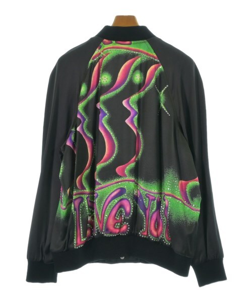 Celine Love You Psychedelic Print Bomber Jacket with Crystal Detail, view 2