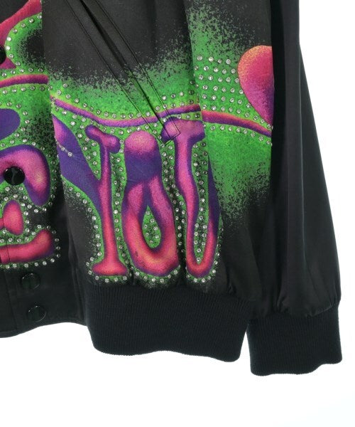 Celine Love You Psychedelic Print Bomber Jacket with Crystal Detail, view 5