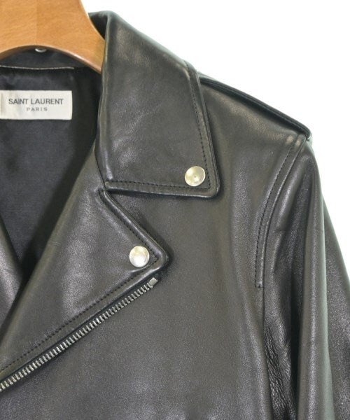 Saint Laurent Paris Black Leather Biker Jacket, view 4