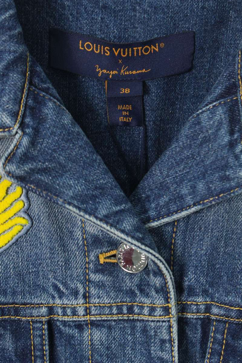 Louis Vuitton × Yayoi Kusama Multi-Patch Denim Jacket RW232J, view 3