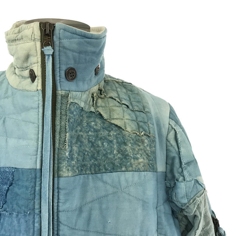 Greg Lauren Indigo Scrapwork Retro Puffy Jacket, view 2
