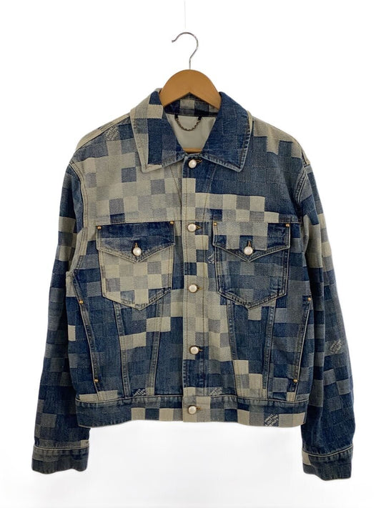 Louis Vuitton Damier Pixel Denim Trucker Jacket HQA76WGCO, view 1