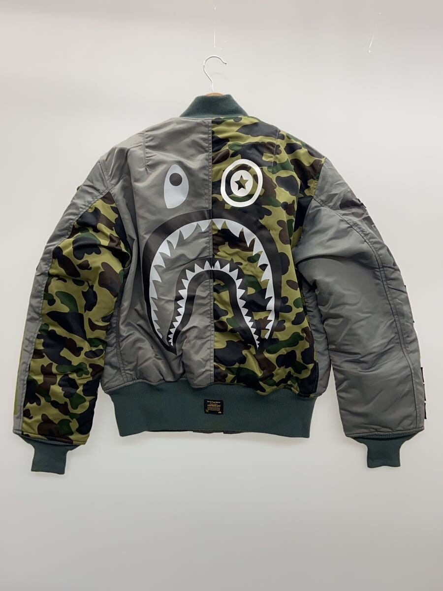 A BATHING APE × Alpha Industries Shark MA-1 Flight Jacket, view 2