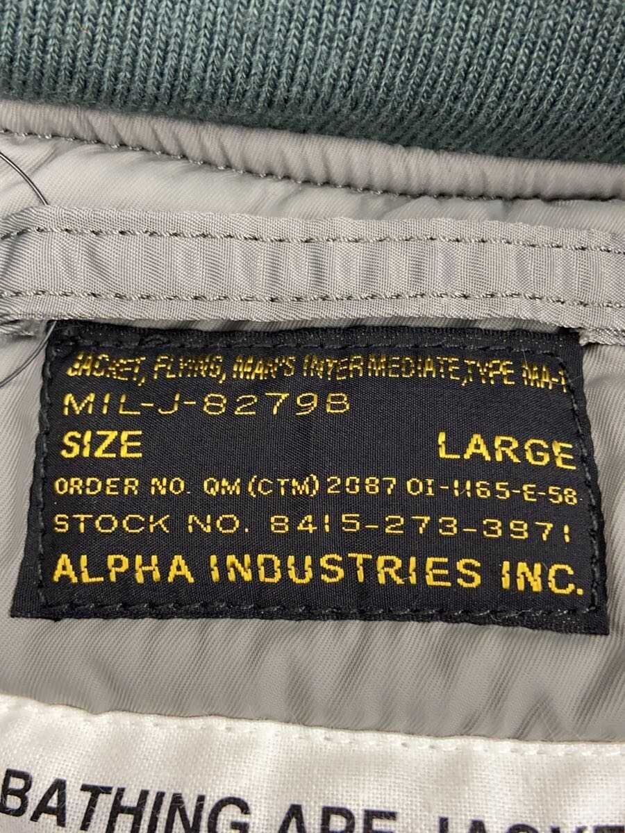 A BATHING APE × Alpha Industries Shark MA-1 Flight Jacket, view 3