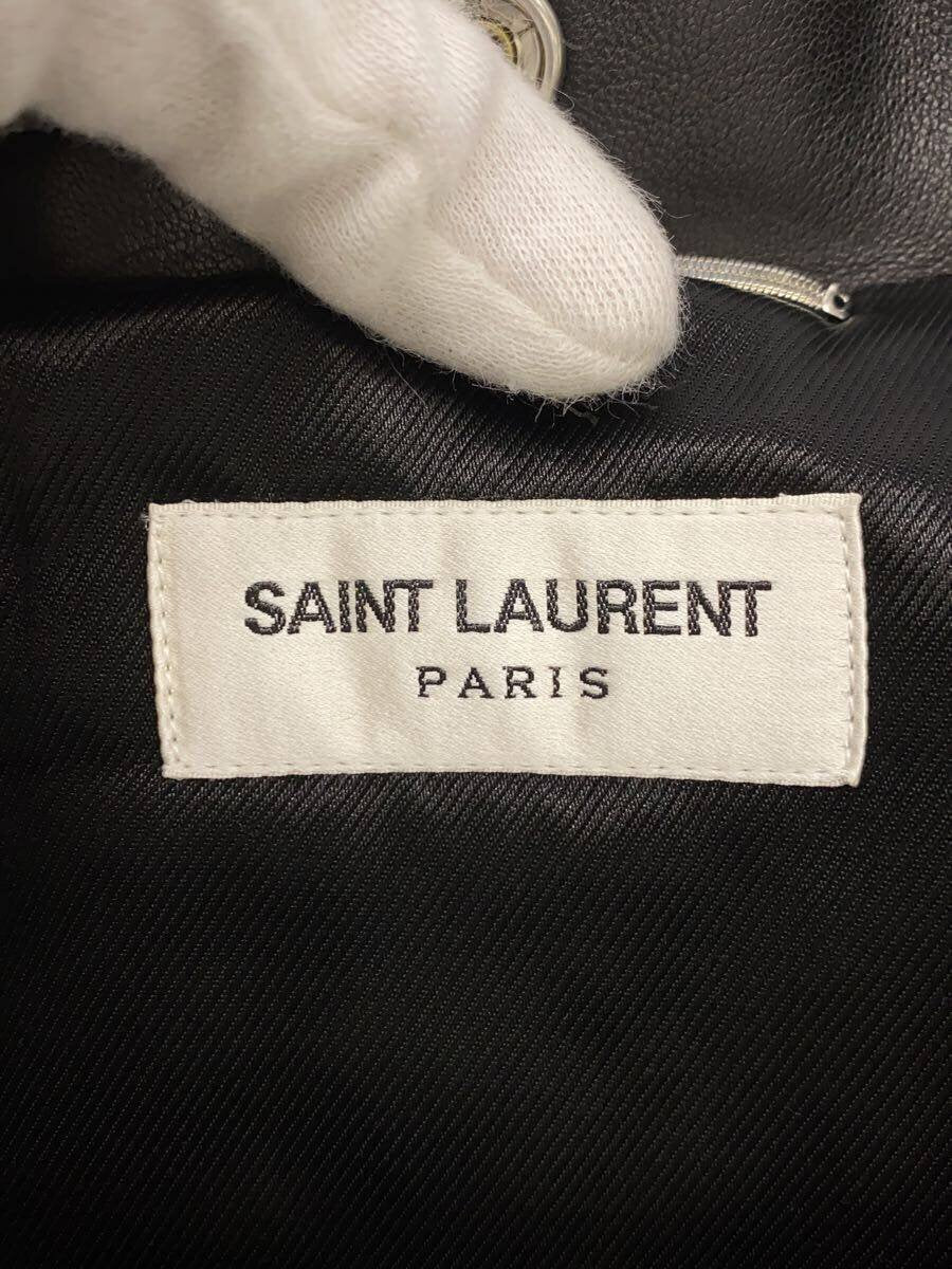 Saint Laurent Paris Black Lambskin Biker Jacket 484284 Y5YA2, view 3