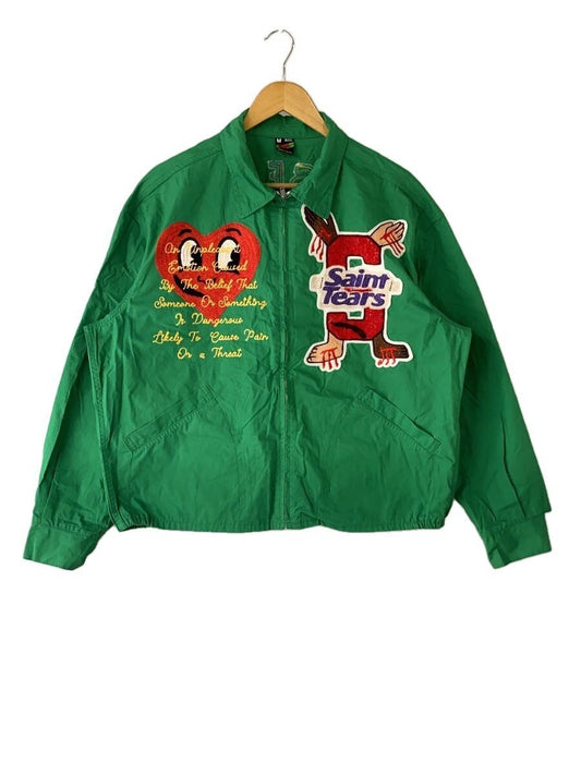 SAINT Mxxxxxx × Denim Tears Green Cotton Zip Jacket SM-S22-0000-079, view 1