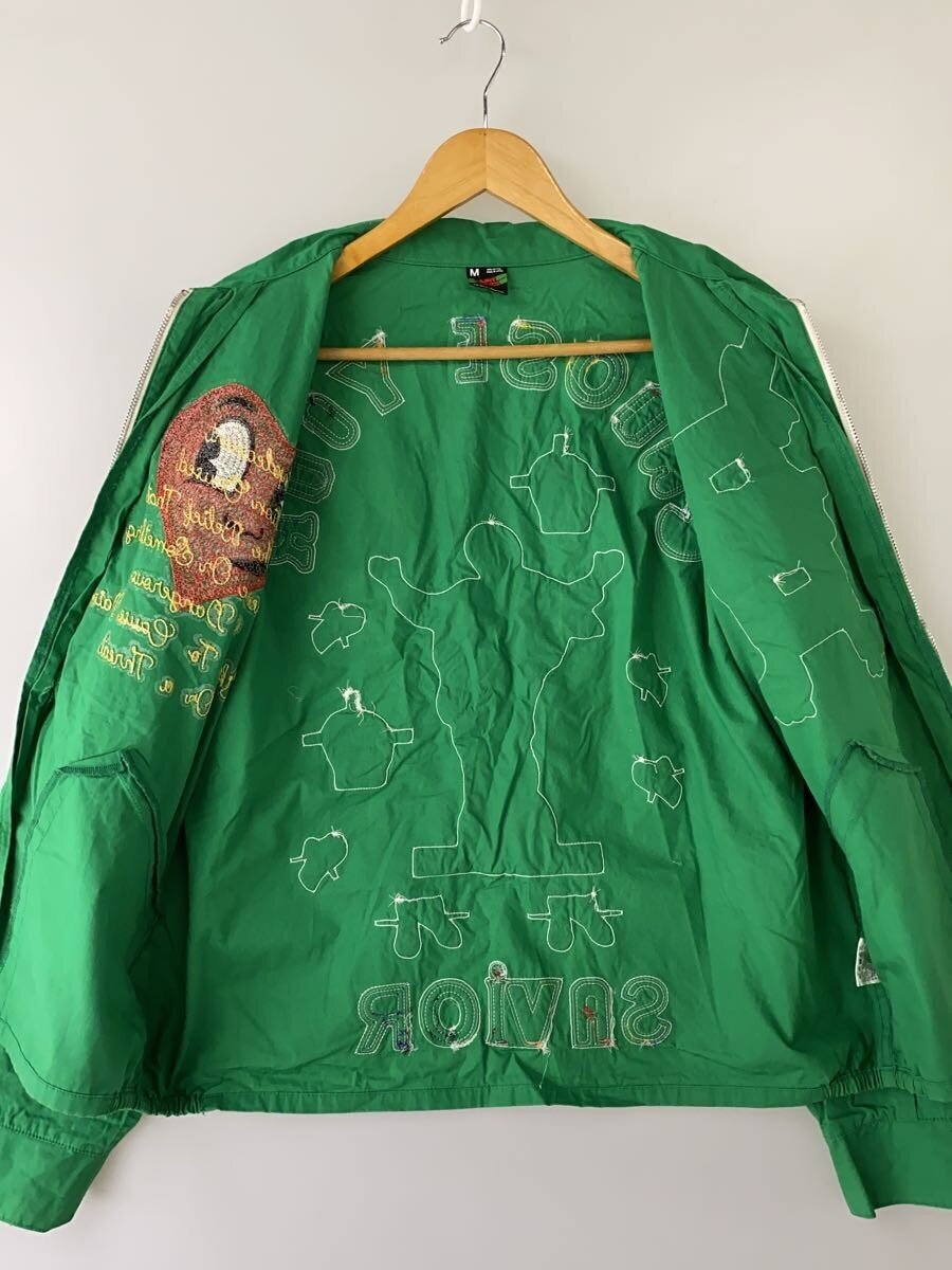 SAINT Mxxxxxx × Denim Tears Green Cotton Zip Jacket SM-S22-0000-079, view 3