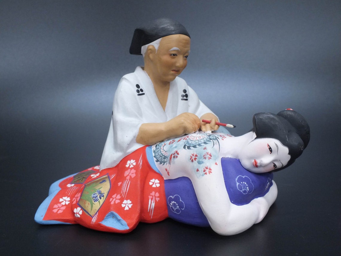 RARE Japanese Hakata Urasaki Ningyo Shunga Erotic Fetish Tattoo Artist Japonista RARE Japanese Hakata Urasaki Ningyo Shunga Erotic Fetish Tattoo Artist Japonista