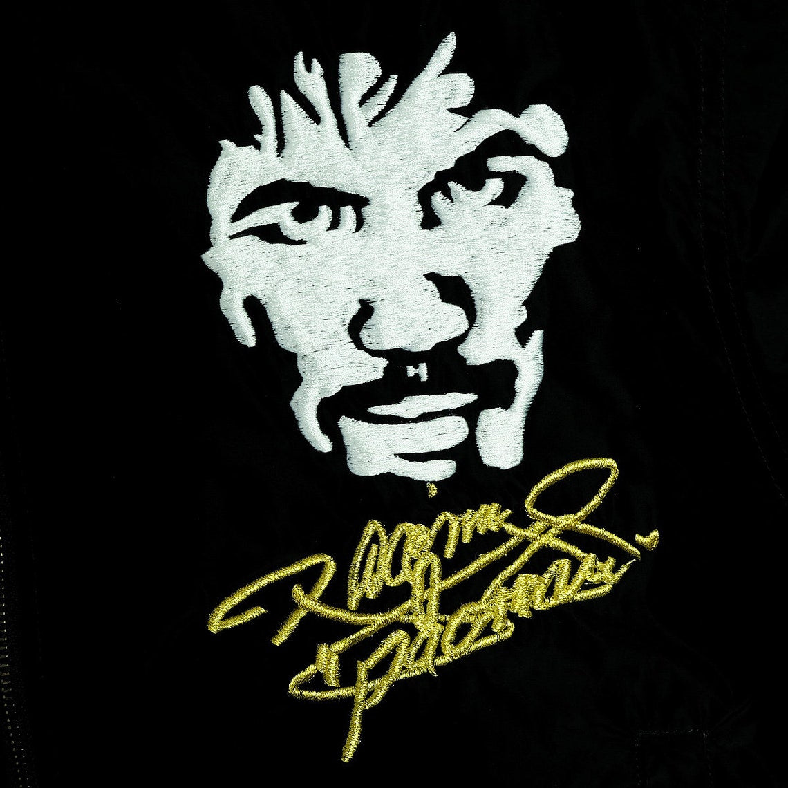 ORIGINAL Philippines Filipino Pinoy Pinas World Boxing Legend Pacman Manny Pacquiao Champ Champion Shishumania Original Made-to-Order Bomber MA-1 Souvenir Jacket Art Tribute ( SIZE : L )