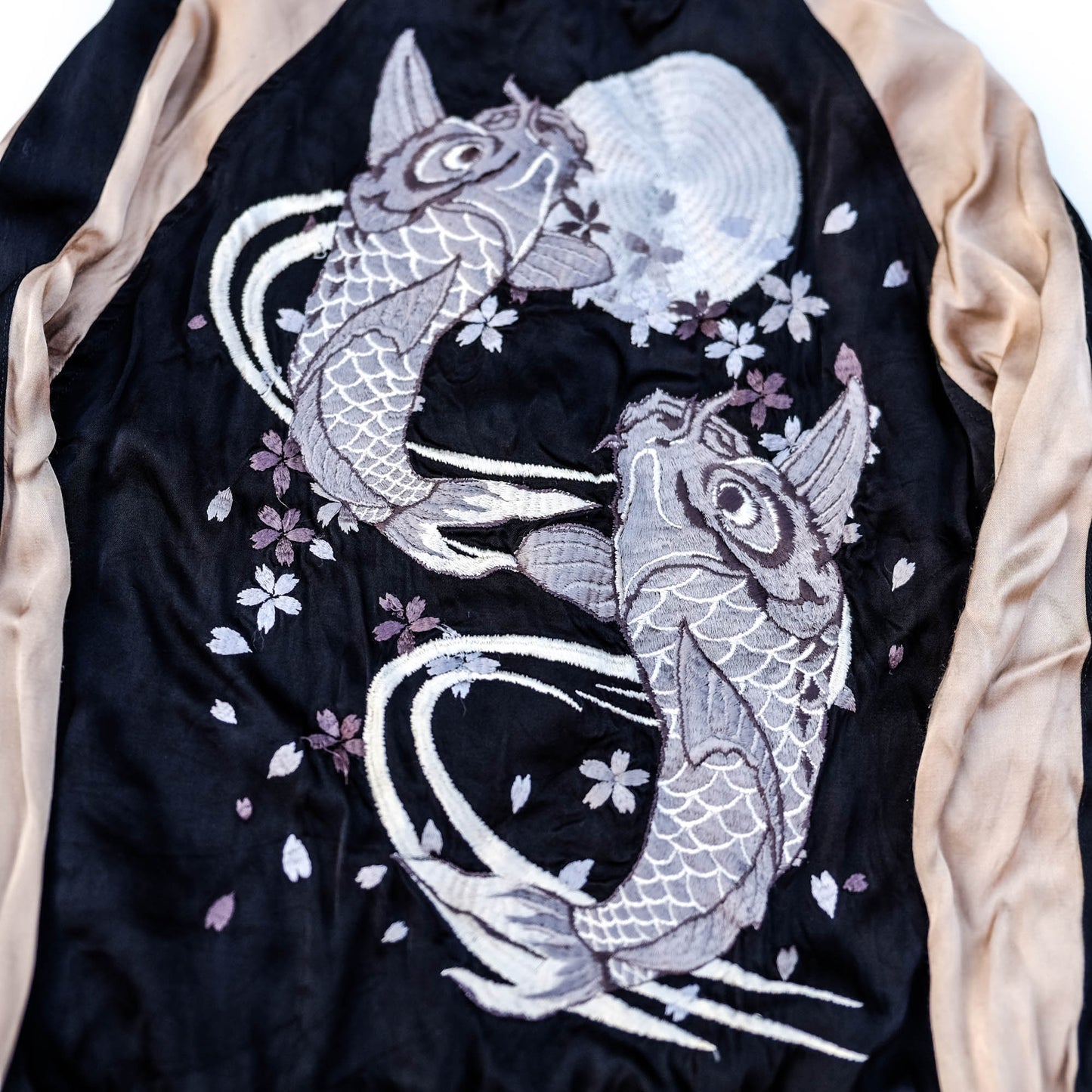 Vintage Dragon Island Japan Embroidered Sukajan Jacket | Reversible Dragon Souvenir Bomber Jacket