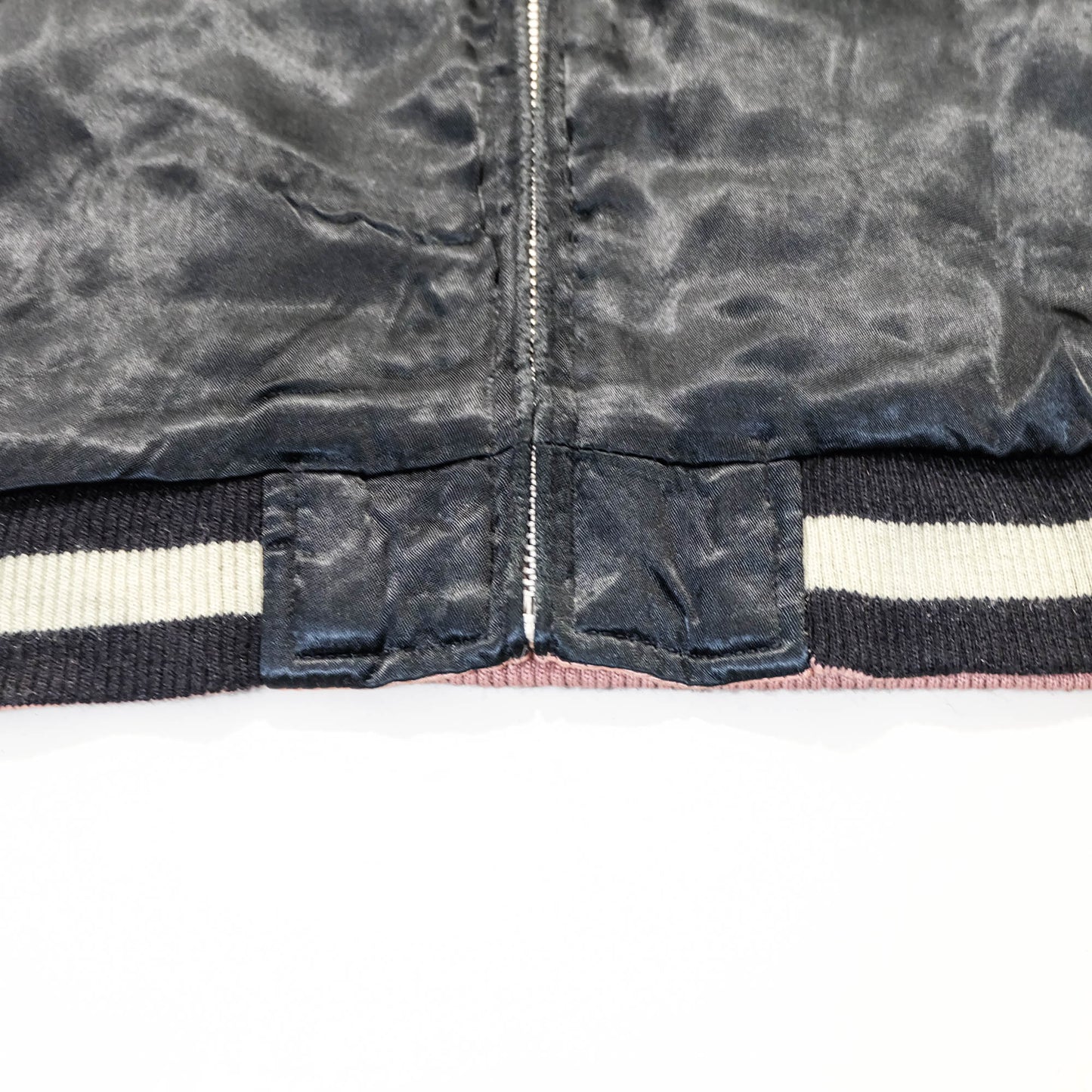 Sakura Goldfish Reversible Sukajan Jacket | Japanese Koi Carp Embroidery Souvenir Bomber Jacket