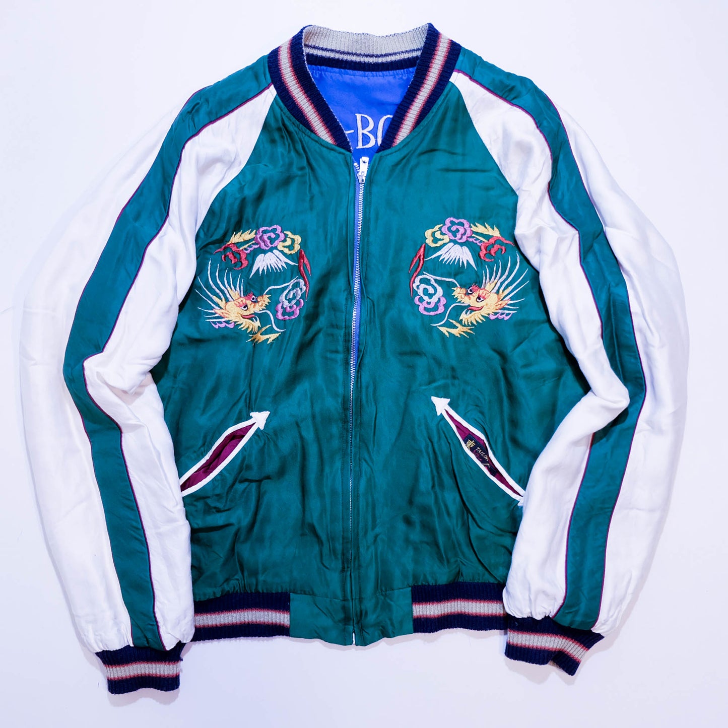 Tailor Toyo Special Edition Sukajan Jacket 67th FTR-Bomb Squadron “Fighting Cocks” Ashiya Japan Reversible Souvenir Jacket Size L