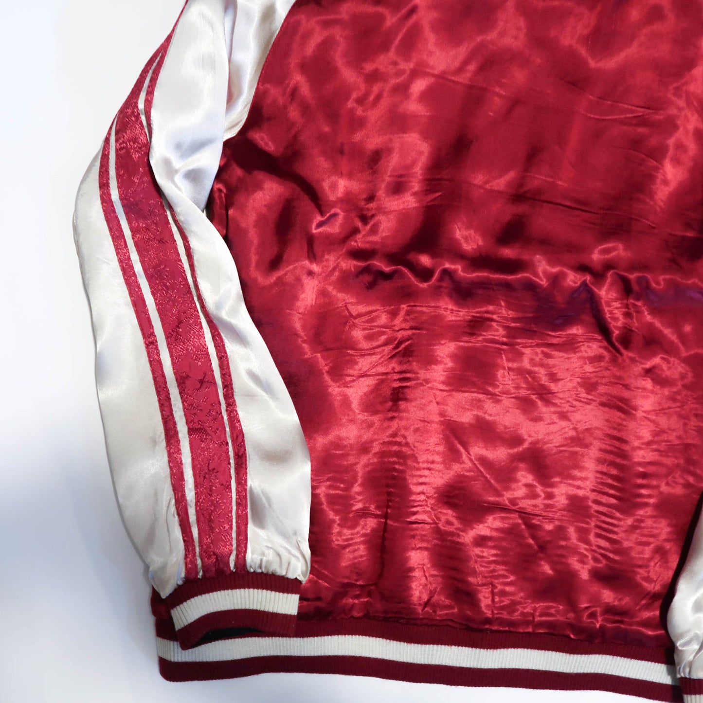 Japanese Sukajan Souvenir Jacket – Koi Carp & Sakura Reversible Embroidered Bomber Jacket