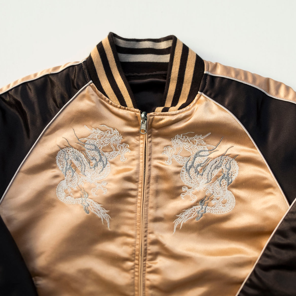 Shoki Devil Slayer Sukajan Jacket Size M-L | Japanese Oni Demon Slayer Embroidered Souvenir Bomber