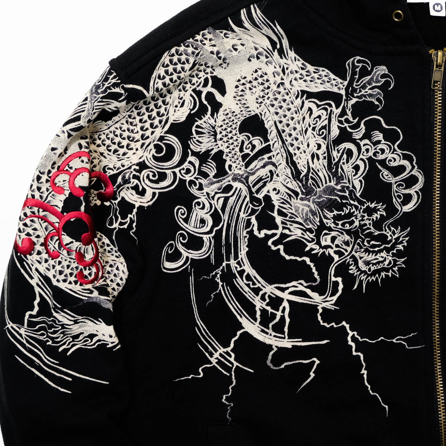 Karakuri Tamashi Japanese Dragon & Shōki Hoodie Jacket