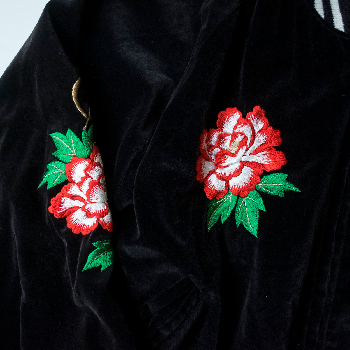Yokosuka Velvet Sukajan Jacket Size L | Japanese Embroidered Souvenir Bomber Jacket