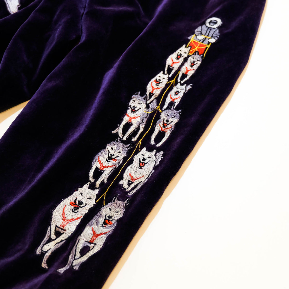 PPFM Peyton’s Place for Men Vintage Velvet Sukajan Jacket | Japanese Hinomaru Eagle Wolf Embroidery Souvenir Bomber Jacket Purple Size M-L