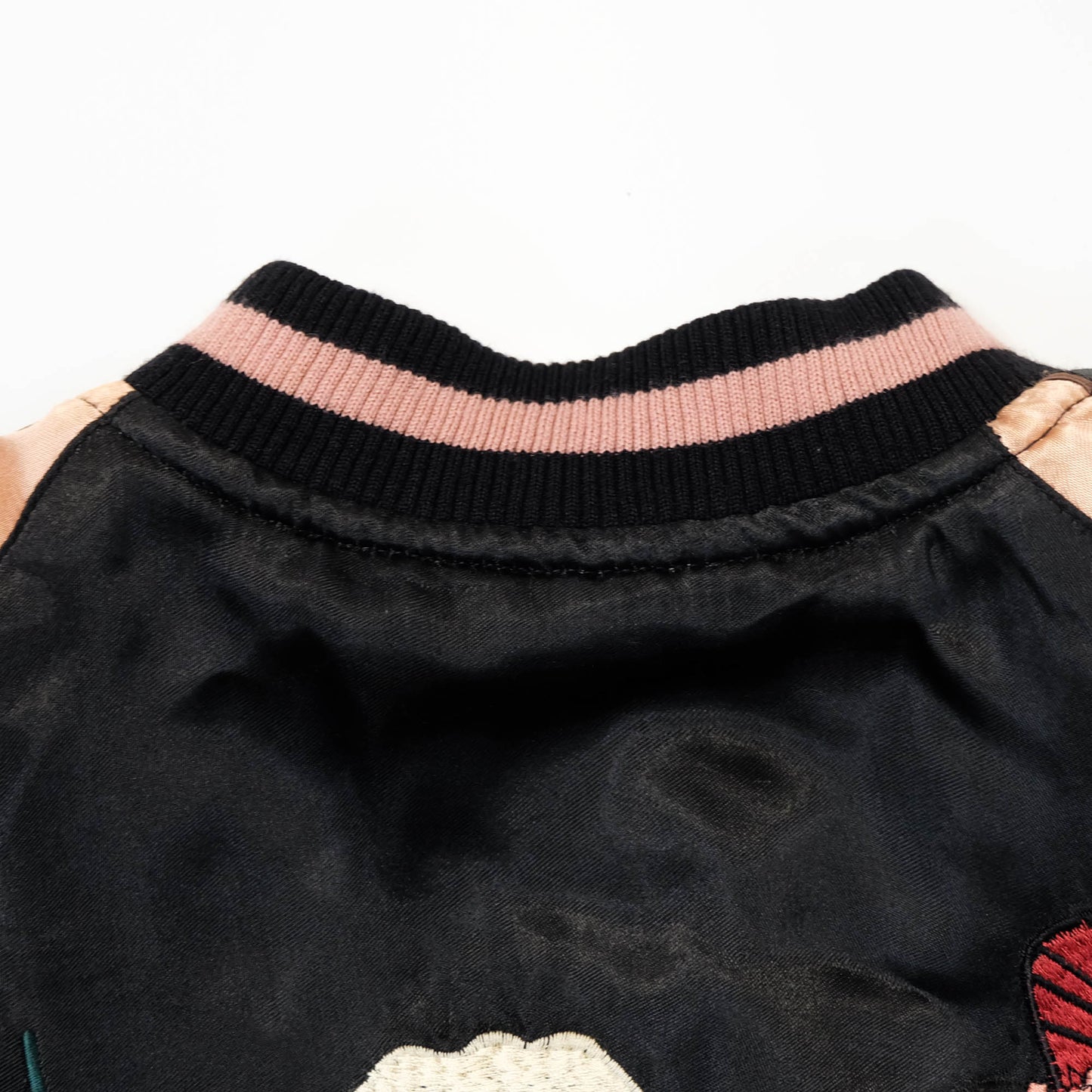 Vintage Japanese Sukajan Souvenir Jacket Reversible Dragon Skull Geisha Wagara Embroidery Yokosuka Bomber Jacket