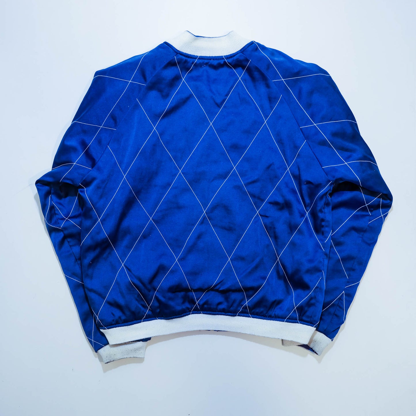 Hoshihime Style Reversible Sukajan Jacket | Blue Dragon Embroidery Japanese Souvenir Bomber Jacket