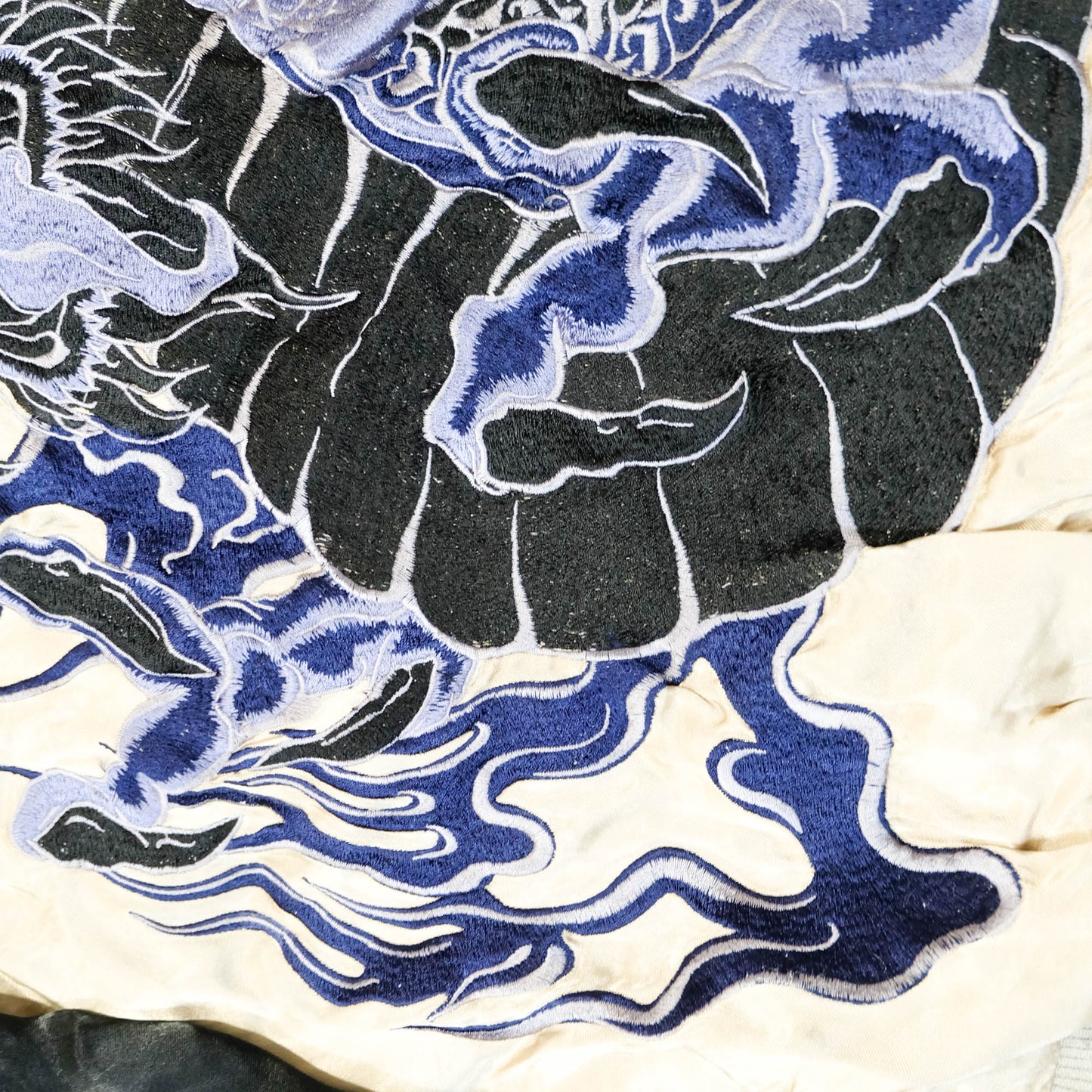 Japanese Classic Script × Wagara Dragon Sukajan Reversible Jacket XL