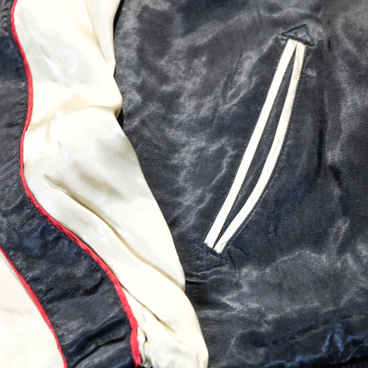 Sakura Goldfish Reversible Sukajan Jacket | Japanese Koi Carp Embroidery Souvenir Bomber Jacket
