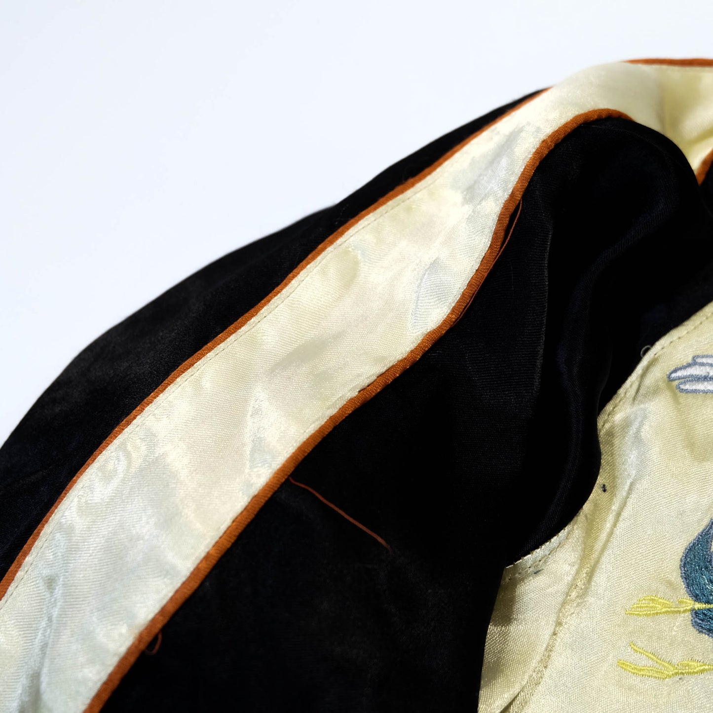 Kula Eternal Sukajan Jacket Reversible Japanese Souvenir Jacket Crane Koi Fish Wisteria Embroidery Size M