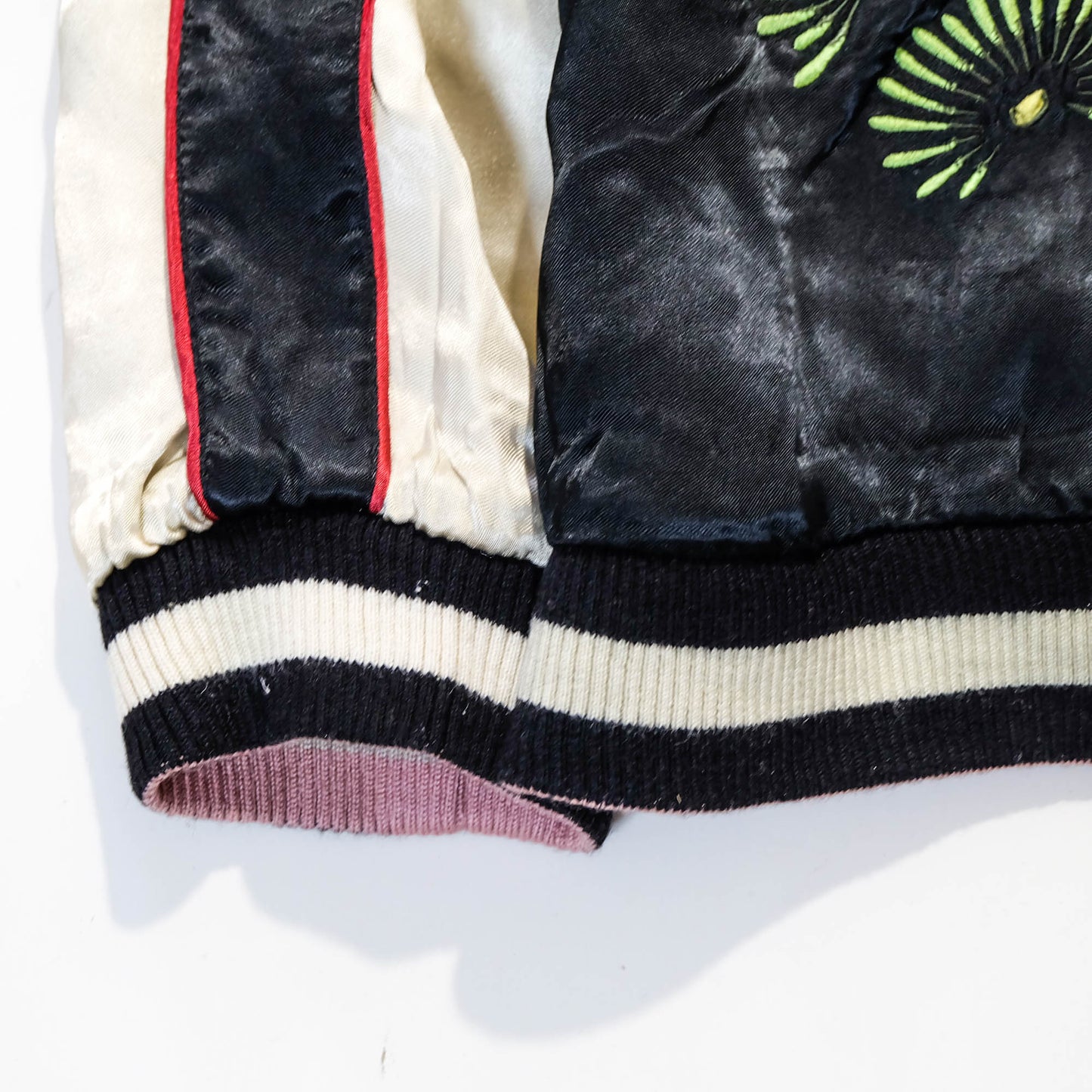 Sakura Goldfish Reversible Sukajan Jacket | Japanese Koi Carp Embroidery Souvenir Bomber Jacket