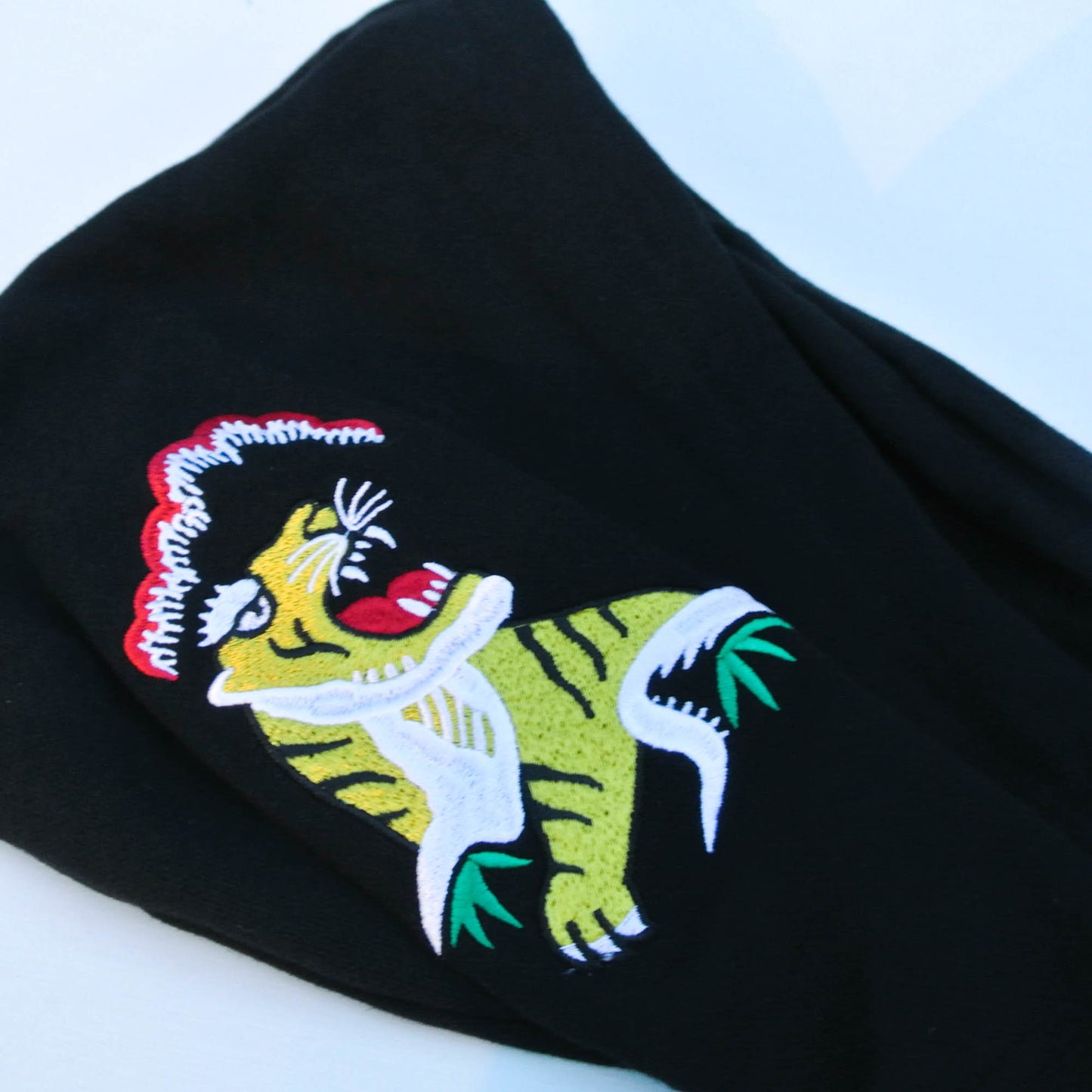Reason Dragonland Reborn Hoodie Jacket | Japanese Embroidered Tiger & Dragon Sukajan Inspired Streetwear Hoodie Size M