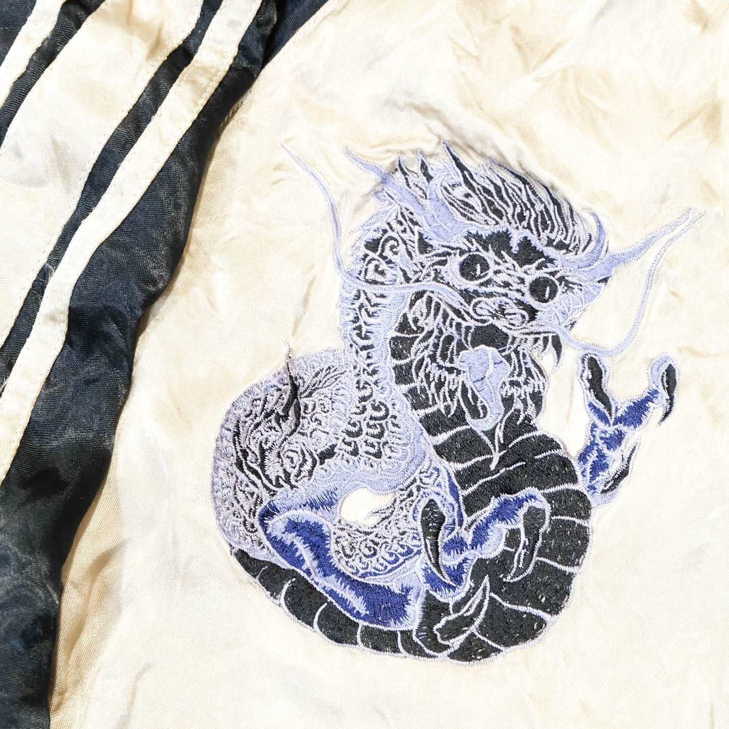 Japanese Classic Script × Wagara Dragon Sukajan Reversible Jacket XL