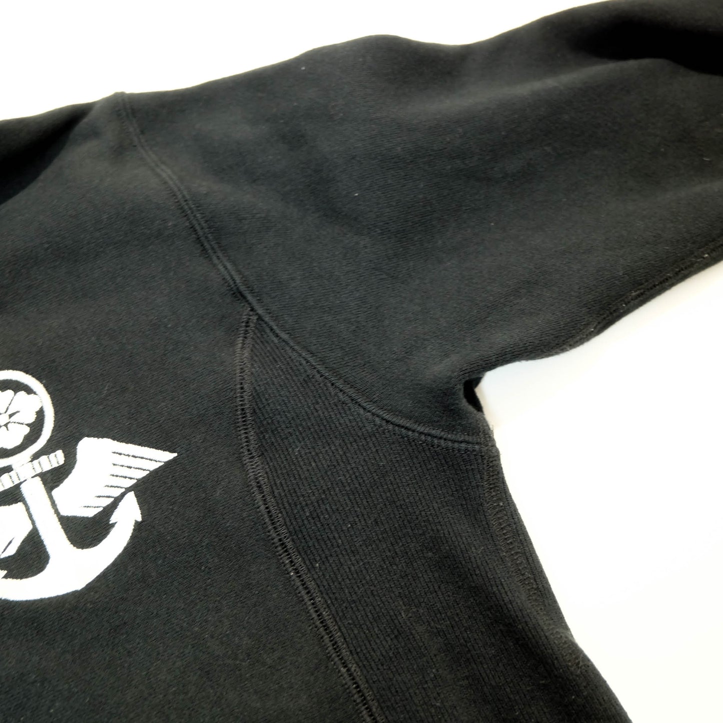 EVISU Yamane Vintage Zip Hoodie Seagull Anchor Logo Japanese Streetwear Sweatshirt Black Full Zip Hooded Jacket