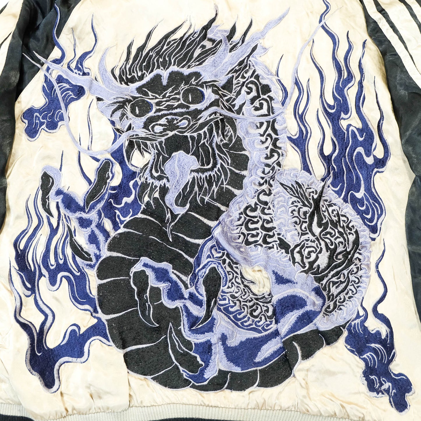 Japanese Classic Script × Wagara Dragon Sukajan Reversible Jacket XL