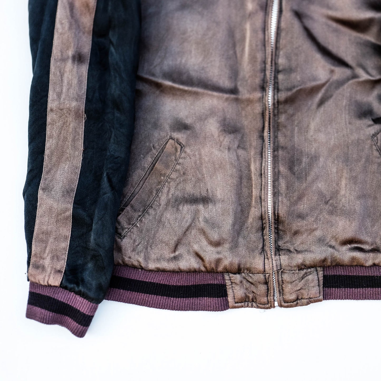 JUNK STAR Skull Monk Priest Cross Embroidery Sukajan Jacket XS | Japanese Streetwear Souvenir Jacket