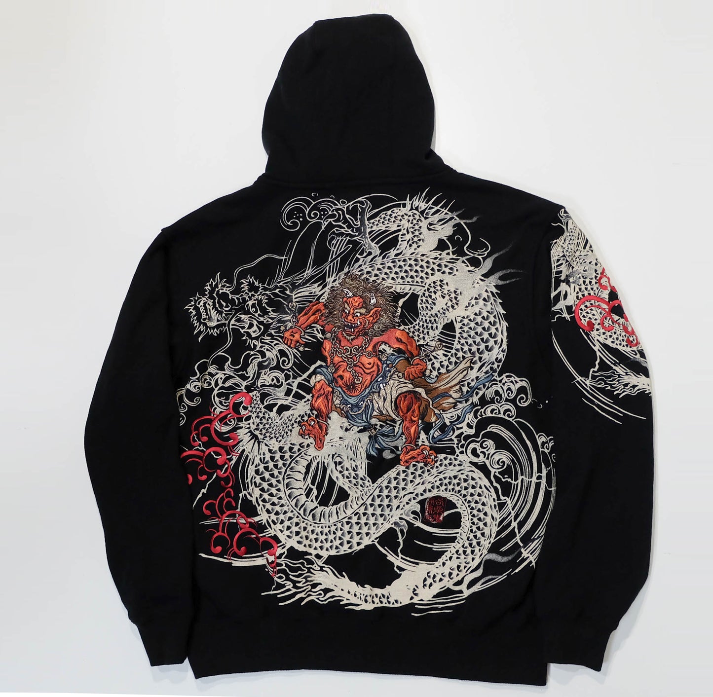 Karakuri Tamashi Japanese Dragon & Shōki Hoodie Jacket