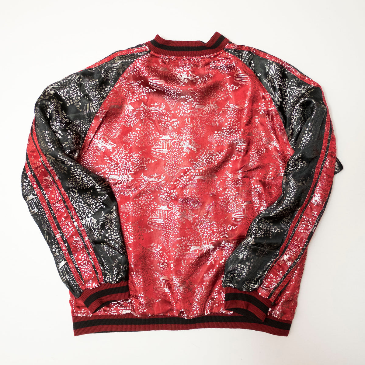 Ukiyo-e Nebuta Style Reversible Sukajan Jacket Size L | Japanese Art Embroidered Souvenir Bomber