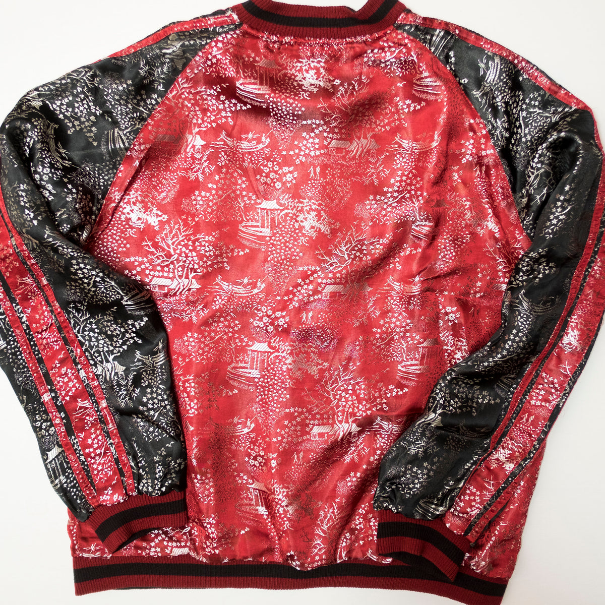 Ukiyo-e Nebuta Style Reversible Sukajan Jacket Size L | Japanese Art Embroidered Souvenir Bomber