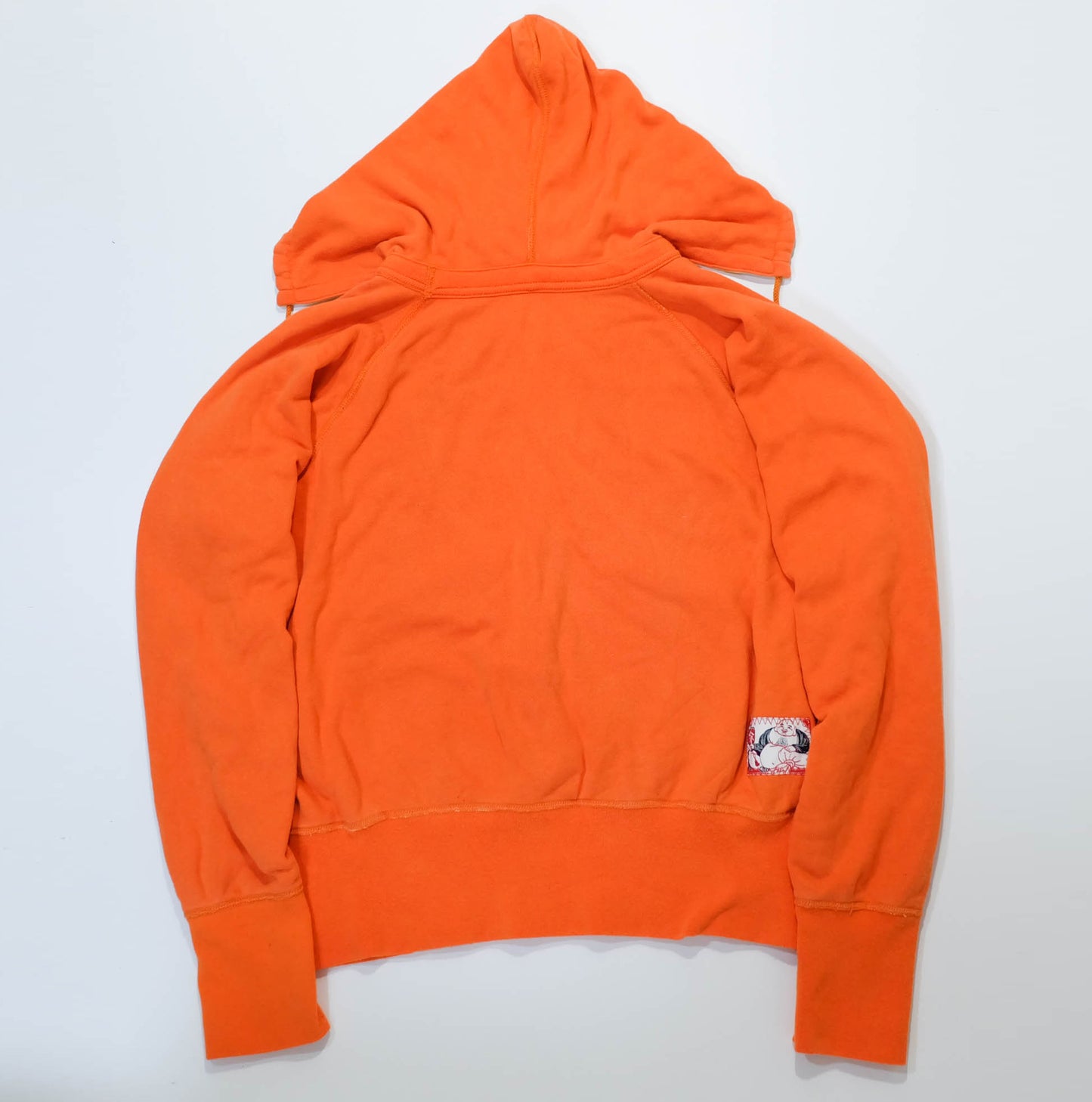 Vintage Amekaji Hidehiko Yamane EVISU Orange Hoodie Parka Jacket