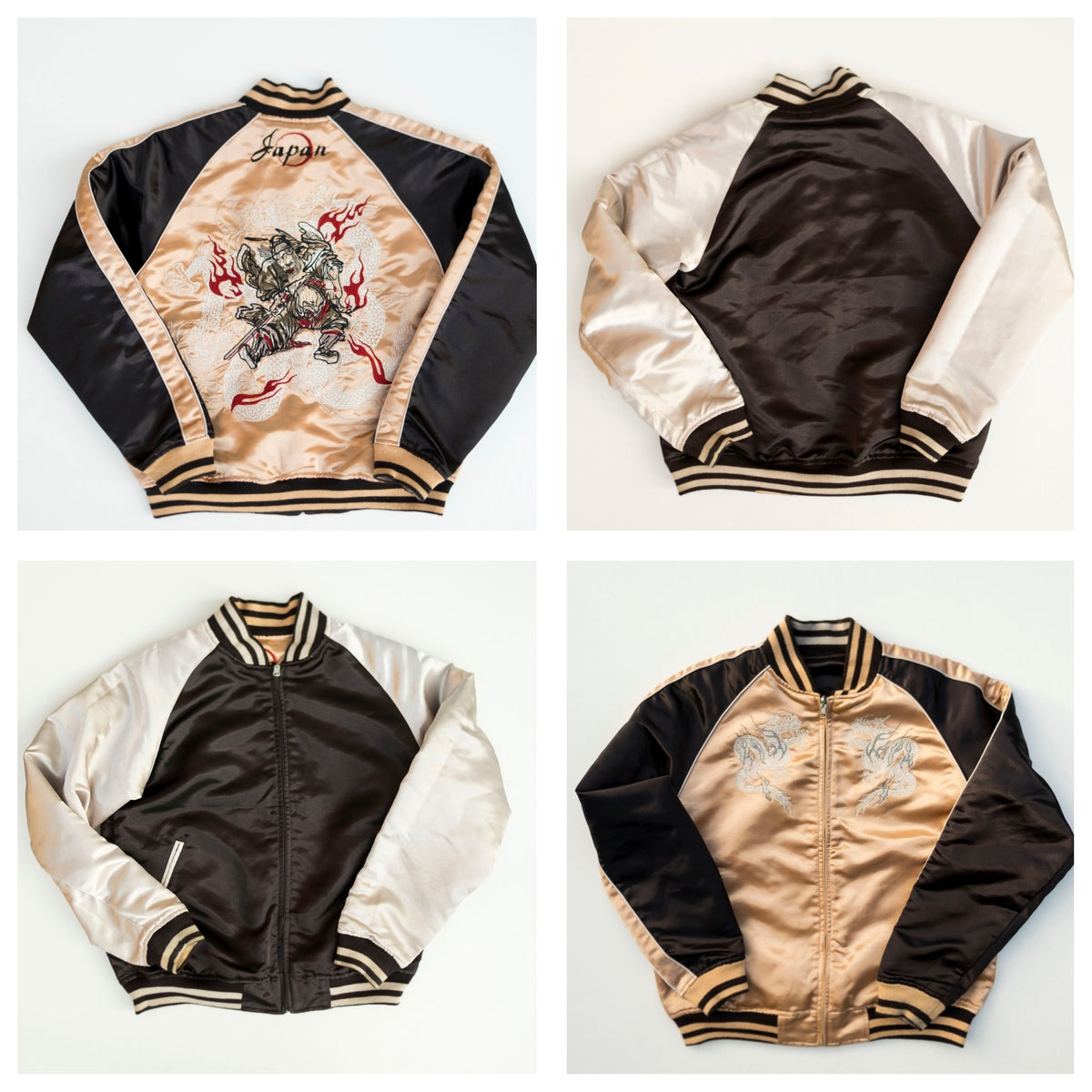 Shoki Devil Slayer Sukajan Jacket Size M-L | Japanese Oni Demon Slayer Embroidered Souvenir Bomber