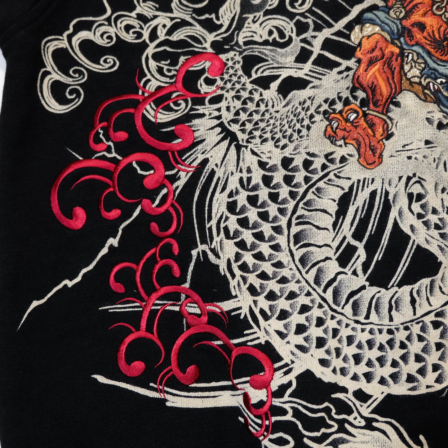 Karakuri Tamashi Japanese Dragon & Shōki Hoodie Jacket