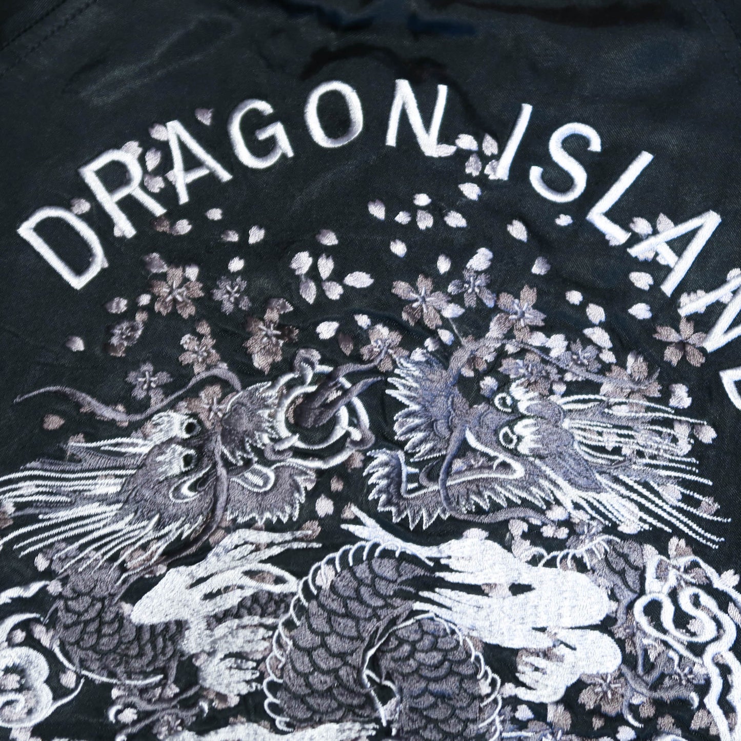 Vintage Dragon Island Japan Embroidered Sukajan Jacket | Reversible Dragon Souvenir Bomber Jacket